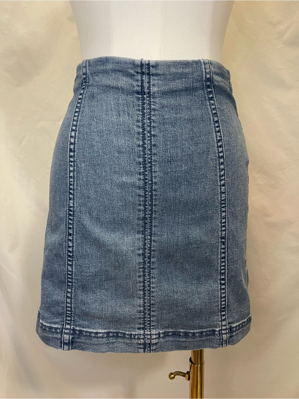 Free People Modern Femme Denim Mini Skirt 2 Coquette Coastal Cowgirl Indie Boho
